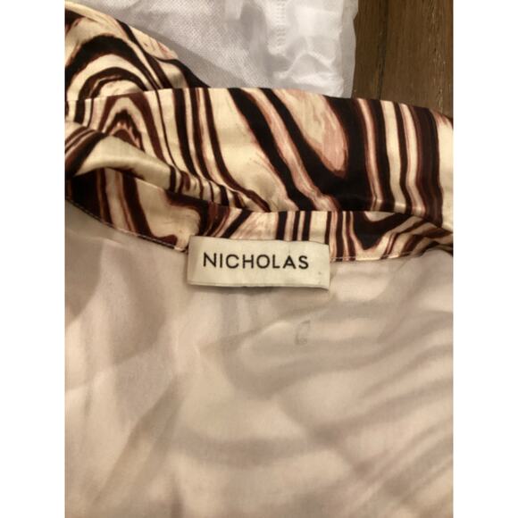 Revolve NICHOLAS Michelle Long Sleeve Twist Front Maxi Midi Dress V neck 2 - Picture 12 of 14